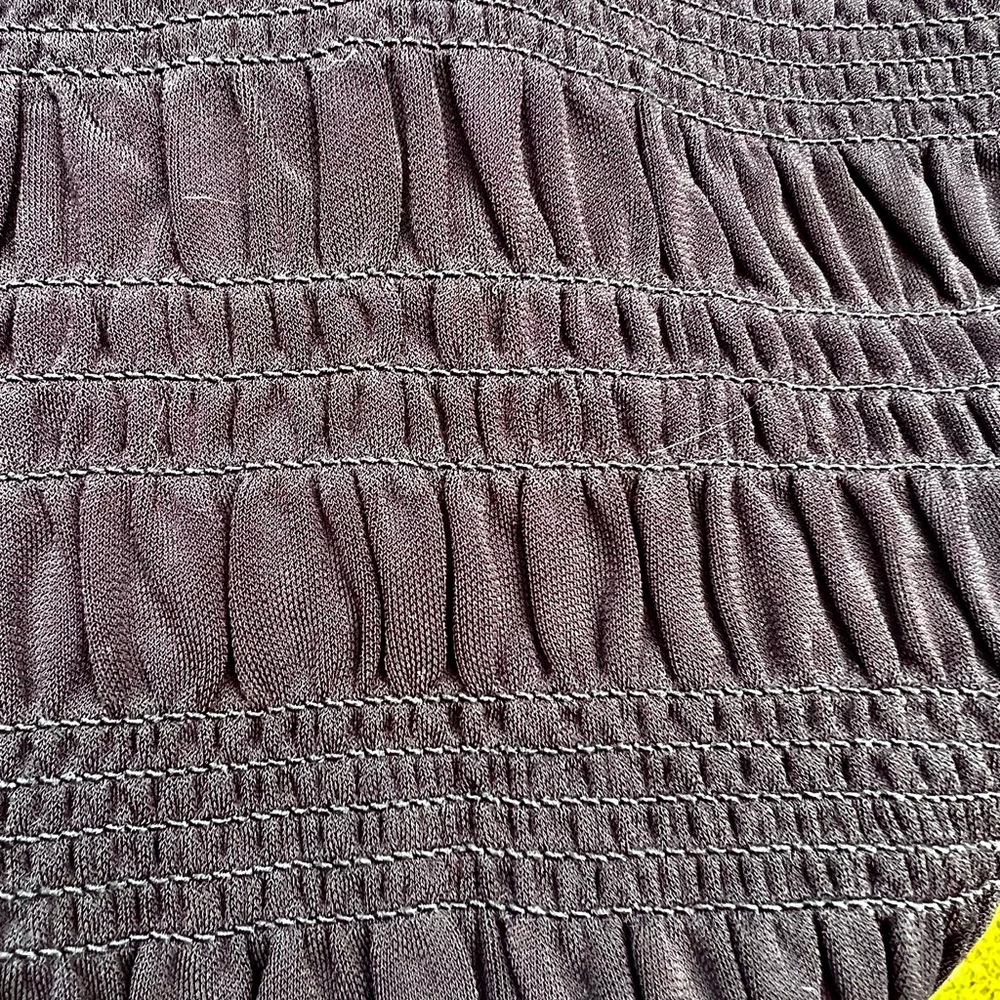 NWOT Frame mock high neck ruched tank blouse top smocked S - Picture 8 of 10